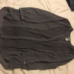 100% Polyester Grey button down h&m